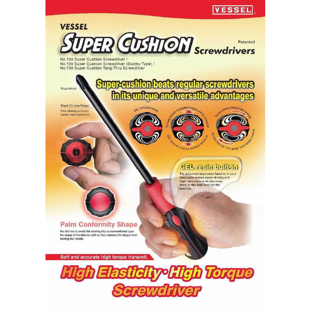 Tô vít siêu đệm Vessel No.700 made in Japan