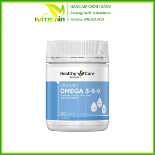 Omega 3 6 9 Healthy Care Ultimate tăng cường sức khỏe 200 viên