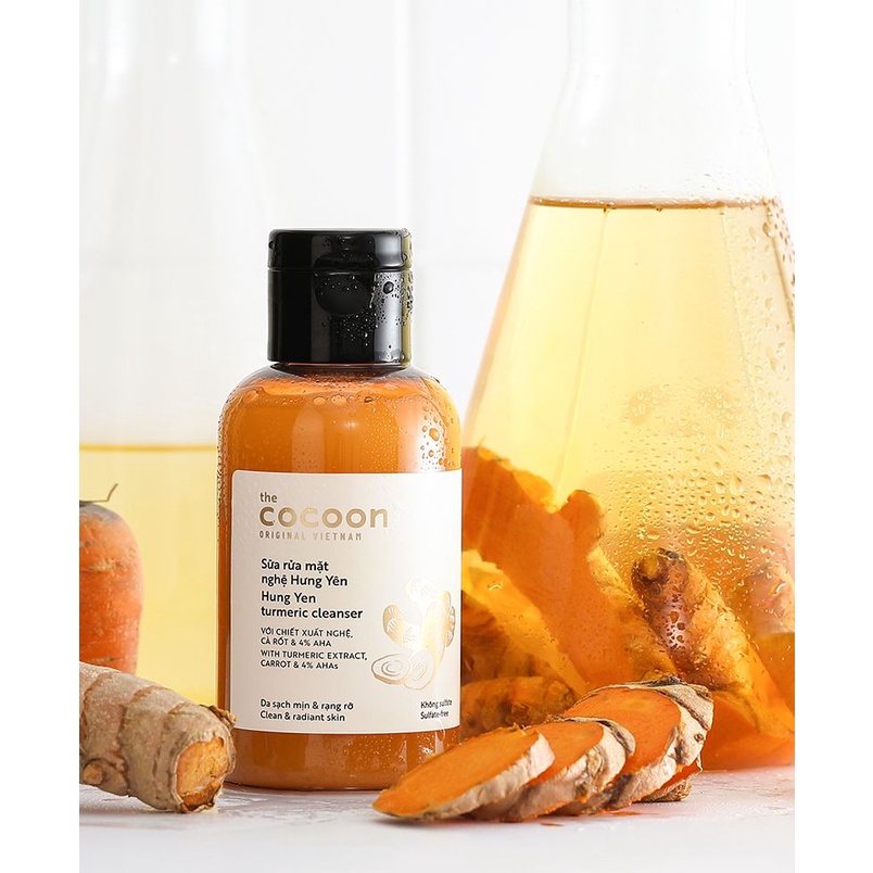 [ Mua 1 Tặng 1 ] Sữa rửa mặt Cocoon: bí đao &amp; nghệ &amp; hoa hồng &amp; cà phê Cocoon 140ml - 310ml