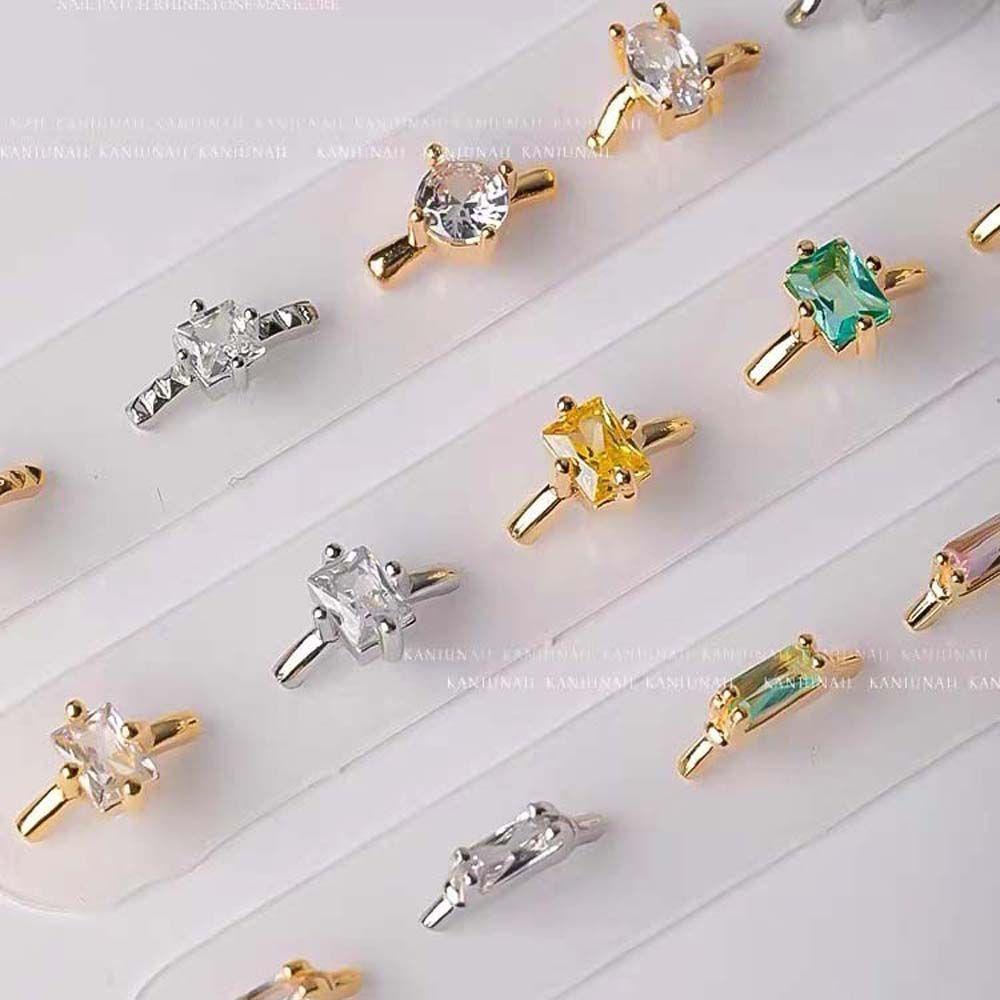 Phụ Kiện Trang Trí Móng Tay Nghệ Thuật Bằng Hợp Kim Họa Tiết 3D Lấp Lánh|Phụ Kiện Trang Trí Móng Tay Xinh Xắn|Phụ Kiện Nhẫn Trang Trí Móng Tay Xinh Xắn Charms