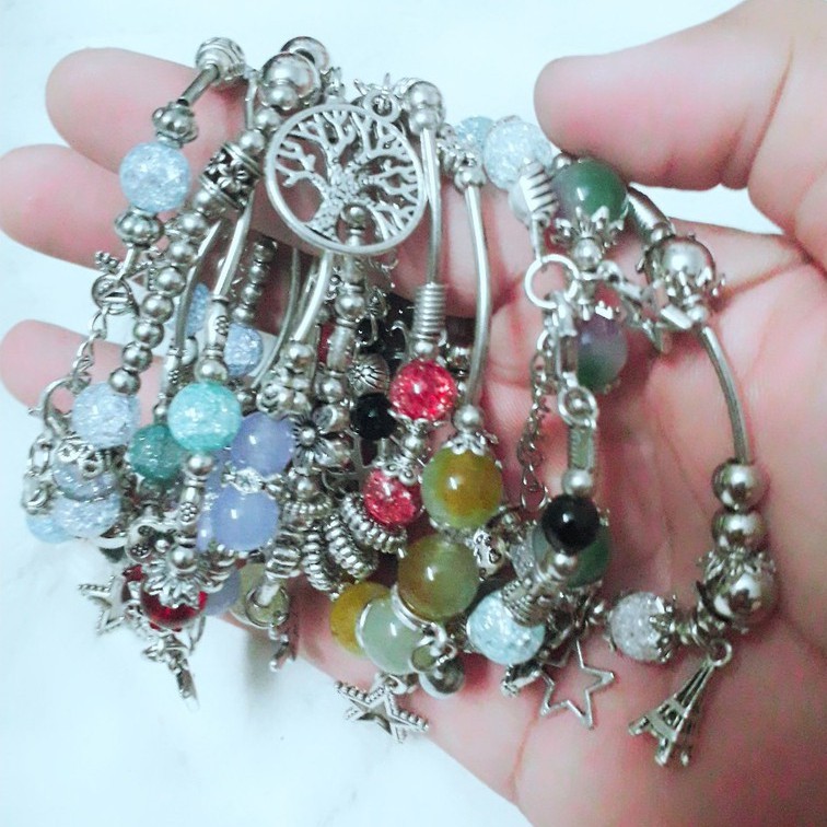 Vòng tay đá mix phong thủy 5 cái = 40k [ combo 5 cái nhiều mẫu khác nhau ]