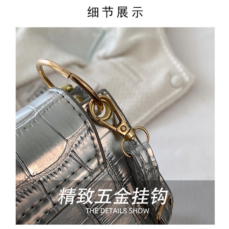 Túi Đeo JASMIN NOIR Chéo Giả Da Cá Sấu Thời Trang Nữ