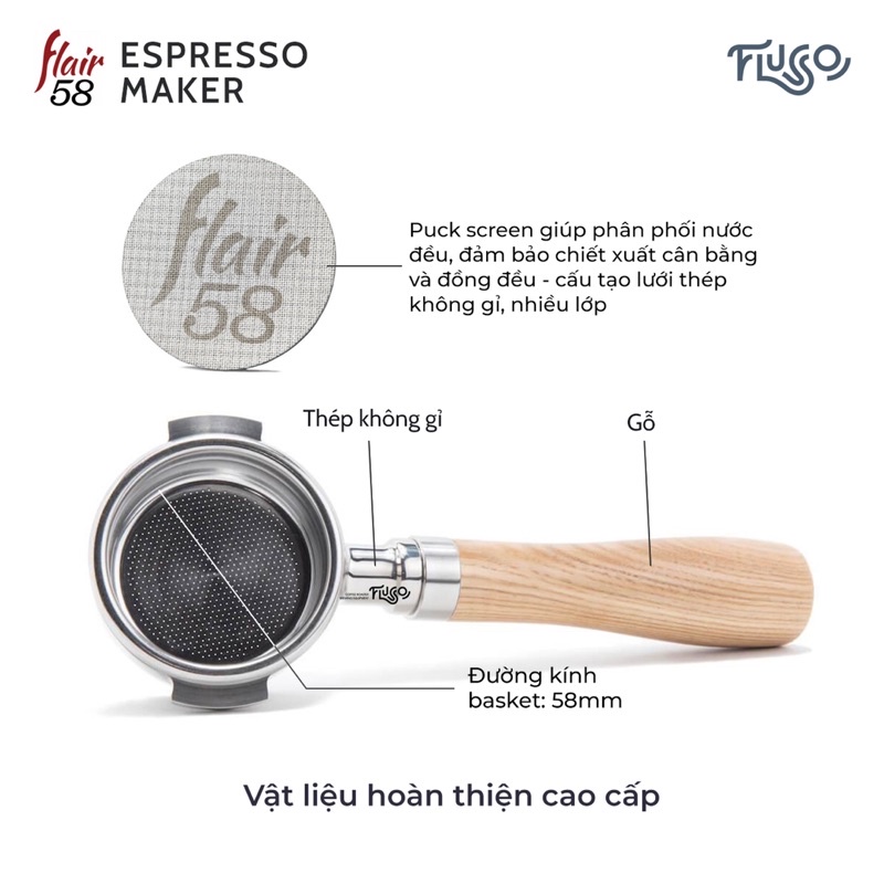 Máy pha cà phê espresso - Flair 58 lever espresso