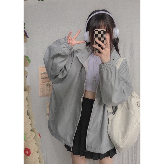 Áo khoác dù Jacket Nam Nữ cao cấp - nón/mũ tháo rời - form rộng Hàn Quốc trẻ trung năng động AK02