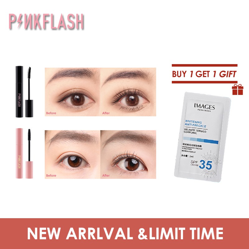 [BUY 1 GET 1 GIFT]PINKFLASH Set 2 Mascara Chuốt Mi Chống Nước Cho Ngày Và Đêm Tiện Dụng Chất Lượng Cao