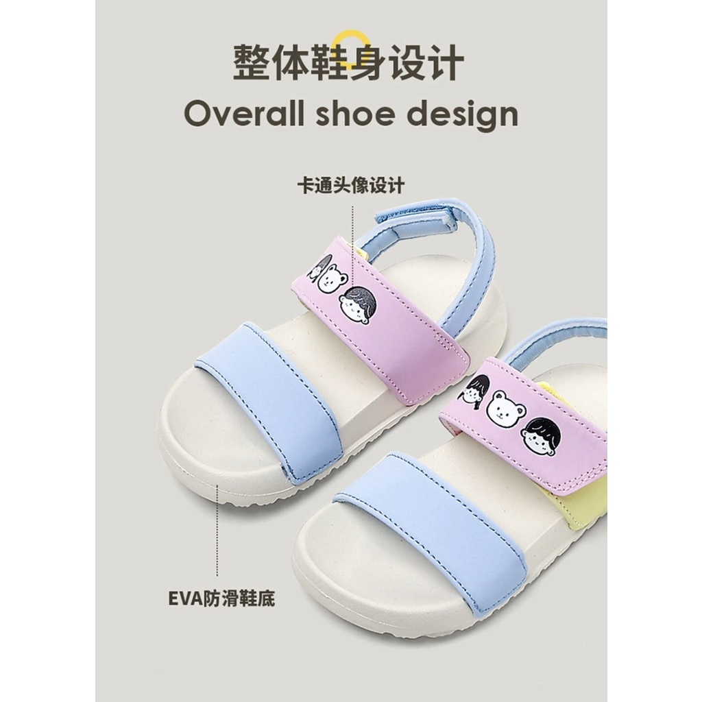 Sandal Mario nhựa Eva quai mềm 4 màu BTBG