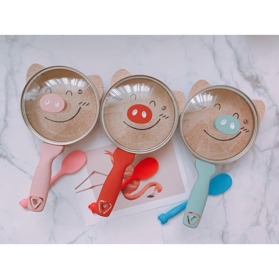 [Hàng loại 1] Bộ nồi chảo Didinika cao cấp kèm khay hấp cho bé ăn dặm