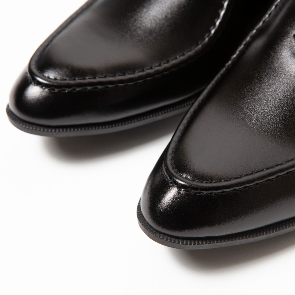Giày Oxford buộc dây FOR da bò thật êm ái OF04 - màu đen