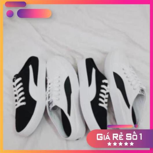 🍊 [Sale 3/3] 💫𝐅𝐫𝐞𝐞𝐬𝐡𝐢𝐩 𝐂𝐡𝐢́𝐧𝐡 𝐇𝐚̃𝐧𝐠 💫Giày Puma Đạp gót MULE HOT TREND 2020 ( Đen-Trắng) Sale 11 -op1 🍊 : , "