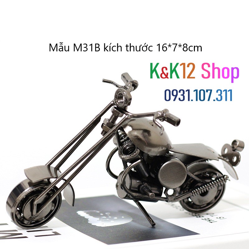 [ Độc quyền] Xe moto trang trí để bàn. Bộ sưu tập đồ chơi độc đáo. Đồ chơi thủ công mỹ nghệ.