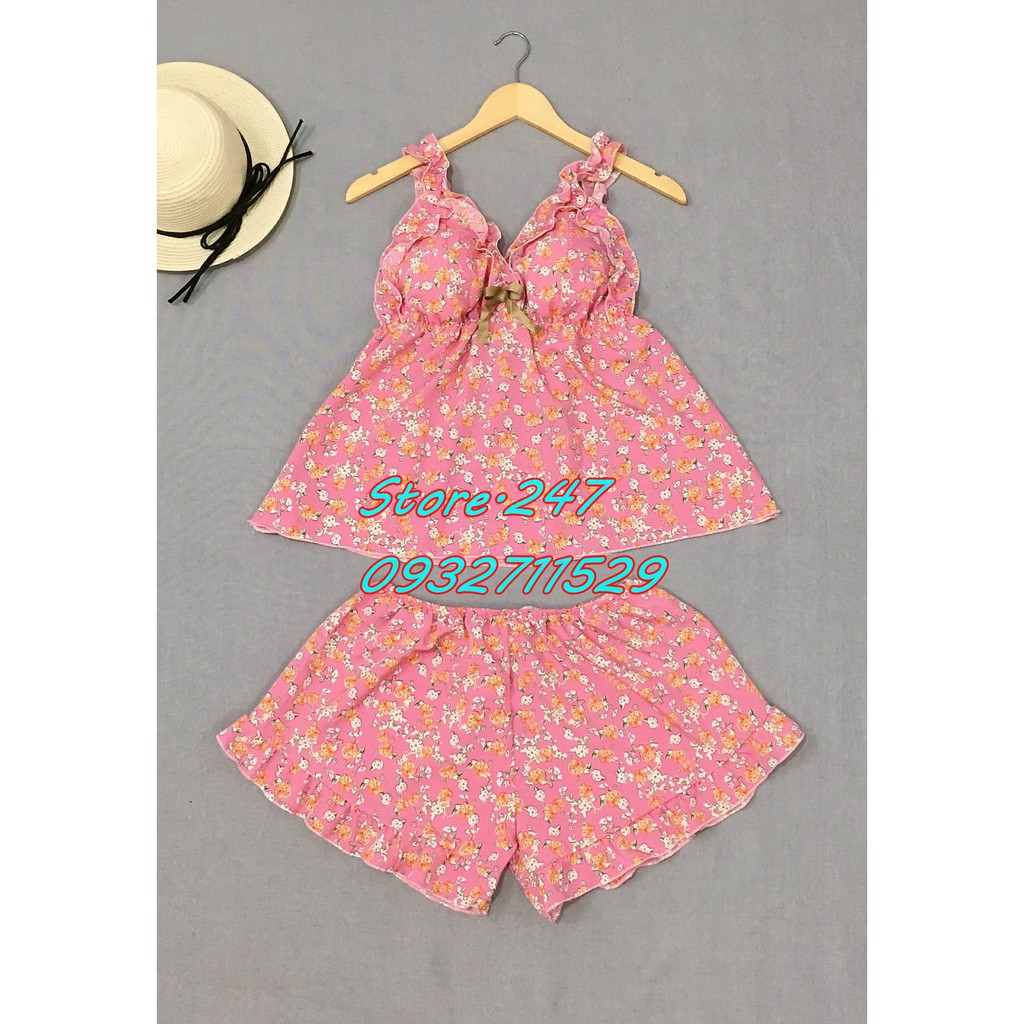 [SIZE 60KG - 90KG] BỘ ĐỒ NGỦ SIZE LỚN KATE LỤA HOA CÓ MÚT THÁO RỜI VẢI MỀM MÁT KHÔNG NHĂN ĐỦ MÀU LỰA CHỌN | BigBuy360 - bigbuy360.vn