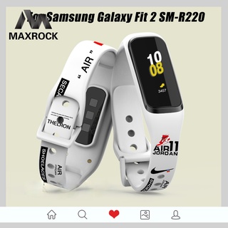 Dây đeo thể thao mẫu in mới MAXROCK thay thế cho Samsung Galaxy Fit 2 SM-R220