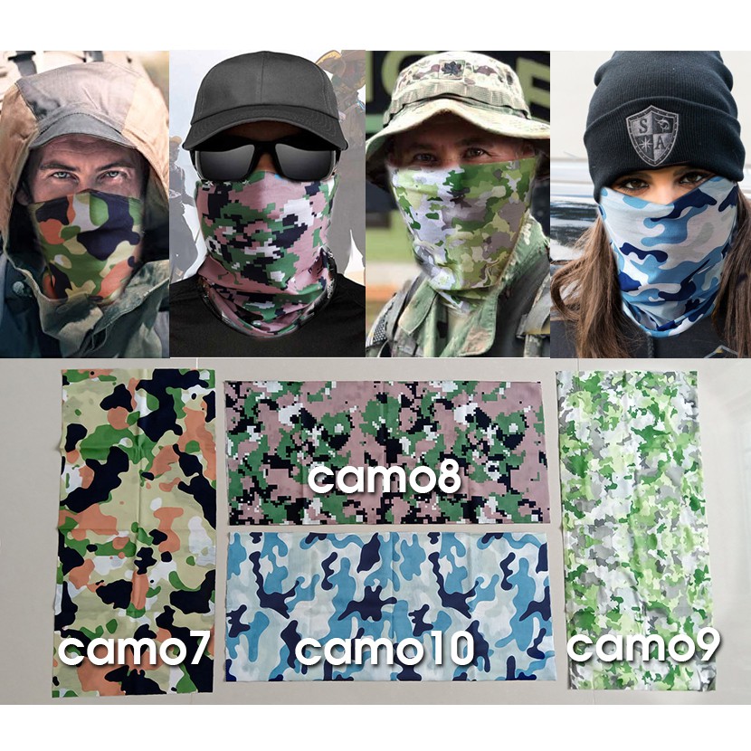Khăn đa năng rằn ri khăn phượt camouflage quân đội màu camo