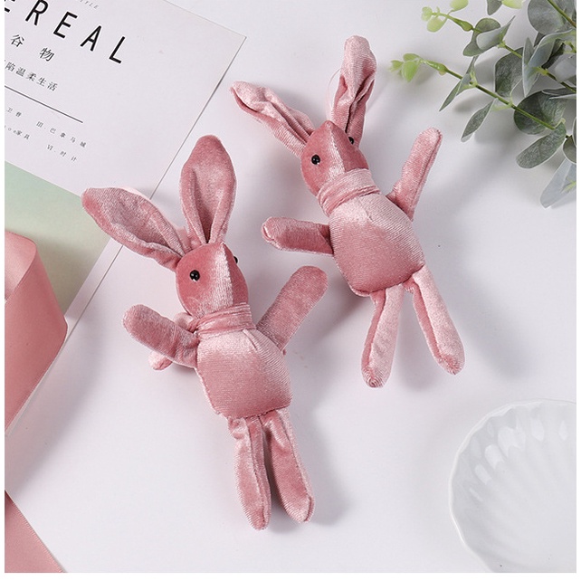 Móc Khóa Thỏ Nhồi Bông Đáng Yêu