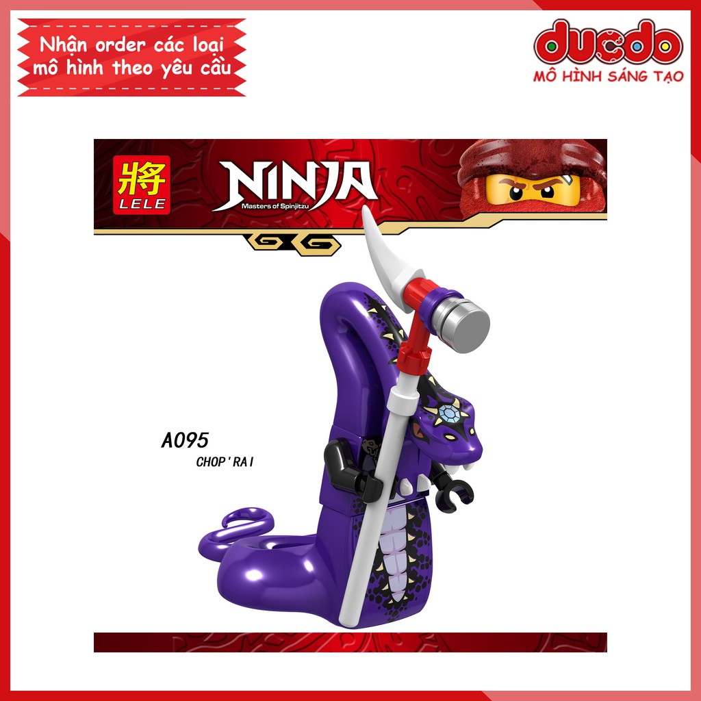 Minifigures các nhân vật Ninjago tuyệt đẹp - Đồ chơi Lắp ghép Xếp hình Mini Mô hình Ninja LeLe A090-A097