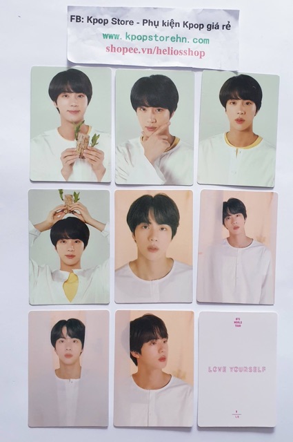 Card BTS Love Your Self world tour 1 sét