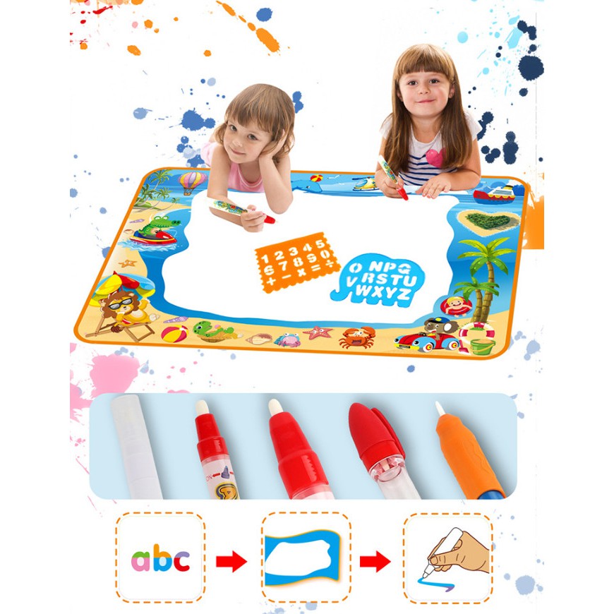 Water Drawing Mat - Tạo Cảm Hứng Nghệ Thuật Cho Bé - Home and Garden