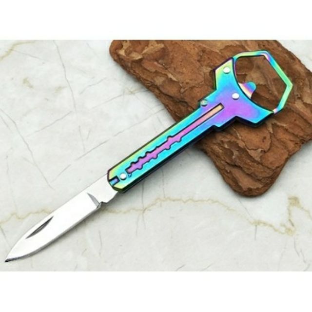 Chìa khoá dao mini, đa năng khui bia, cắt giấy