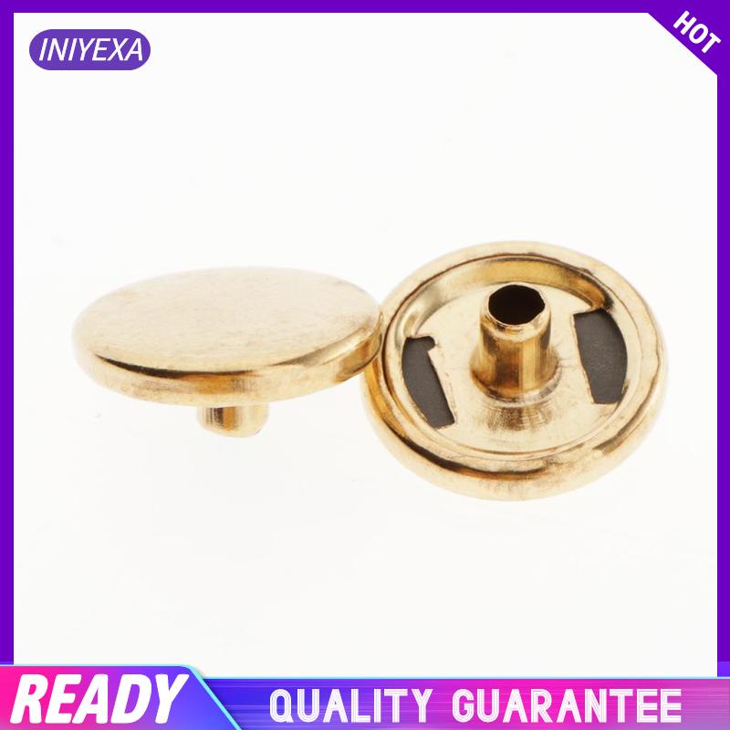 Bộ 30 Nút Bấm Bằng Đồng Thau Chuyên Dụng Cho May Vá Áo Khoác Da / Túi Xách