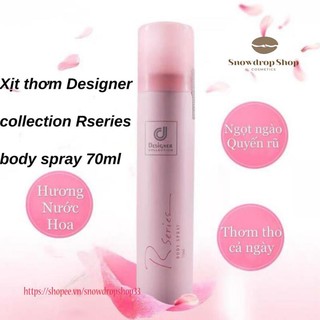 Xịt thơm Designer collection rseries body spray 70ml