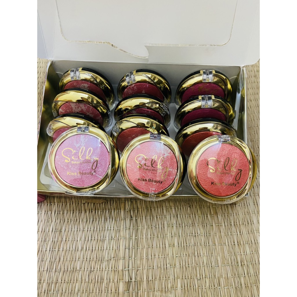 Phấn má hồng Kiss Beauty tròn siêu đẹp