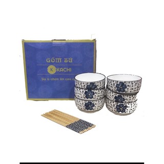 Bộ 6 chén+ đũa kachi mk206-bao bì không đẹp