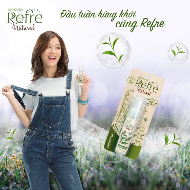 Xịt khử mùi Refre Natural hương nước hoa refre 6ml hương trà xanh (green tea) hoặc hương sang trọng (deluxe) | BigBuy360 - bigbuy360.vn
