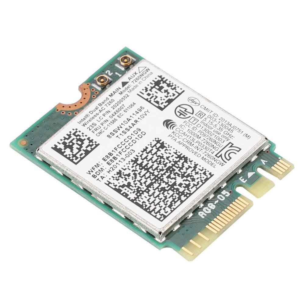 Card mạng không dây tần số kép Intel 7260 AC 867Mbps cho Lenovo / ThinkPad