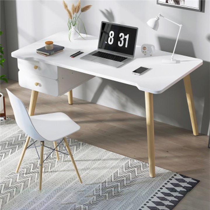 💥GIÁ SỐC💥 Bàn làm việc đẹp dài 1m2 có ngăn 2 kéo, bàn làm việc gỗ BAH053 | BigBuy360 - bigbuy360.vn