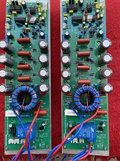 CẶP BO MẠCH CLASS D 8 MOSFET 1 KÊNH 3000W
