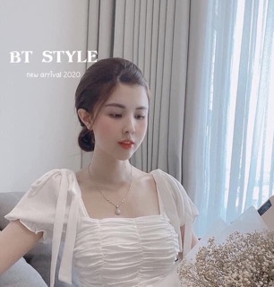 BÁN SỈ ÁO NƠ VAI NHÚN TÔN VÒNG 1 CHE VÒNG 2 SIÊU HOT Fashion