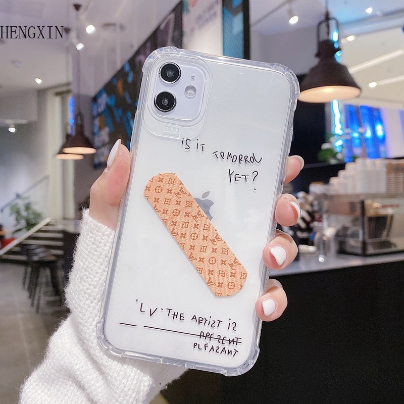 Soft Band-Aid Mobile Phone Case For Apple 11promax Transparent iPhone8plusXR Soft Shell Cover All | BigBuy360 - bigbuy360.vn