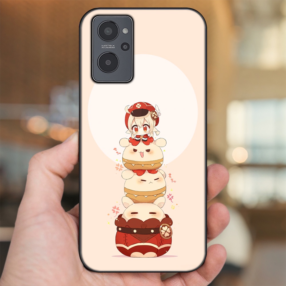 Ốp lưng Realme 9i viền đen in hình Klee Genshin Impact