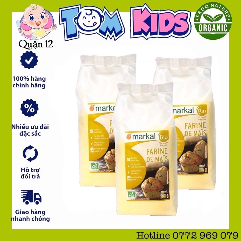 Bột Bắp Hữu Cơ Markal Tách Lẻ 200g date 1/2024
