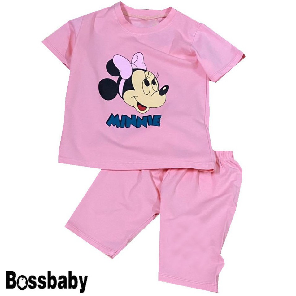 (Flash sale) Quần áo trẻ em bộ đồ bé gái hình chuột cài nơ MMINNE.Body tết cho bé gái,bé từ 6kg-29kg.BDBG24. .