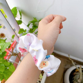 Cột tóc scrunchies doreamon, khủng lông, scrunchies bạch tuộc