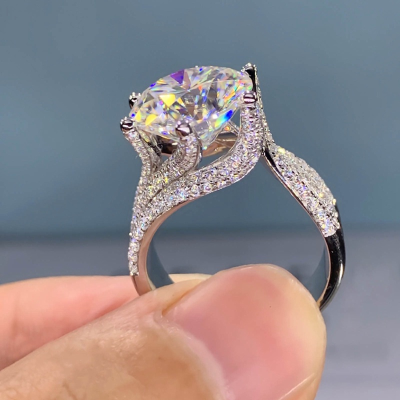 Nhẫn Bạc Đính Đá Zircon Hình Trái Tim Thời Trang Mới Chất Lượng Cao Cho Nữ