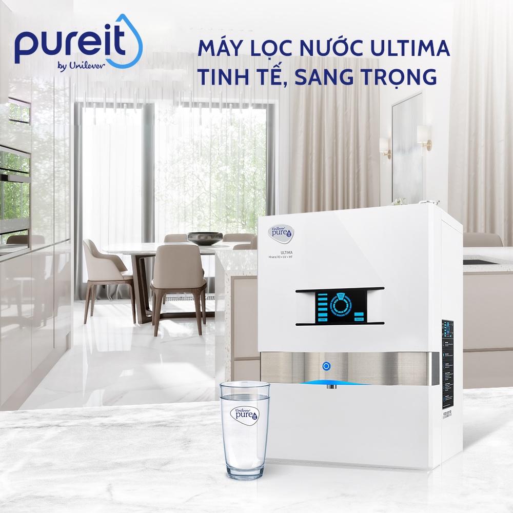 [ 25.10-27.10 QUÀ TẶNG 800K | MIỄN PHÍ LẮP ĐẶT | BẢO HÀNH 12 THÁNG ] Máy Lọc Nước Treo tường/ để bàn Pureit Ultima Trắng