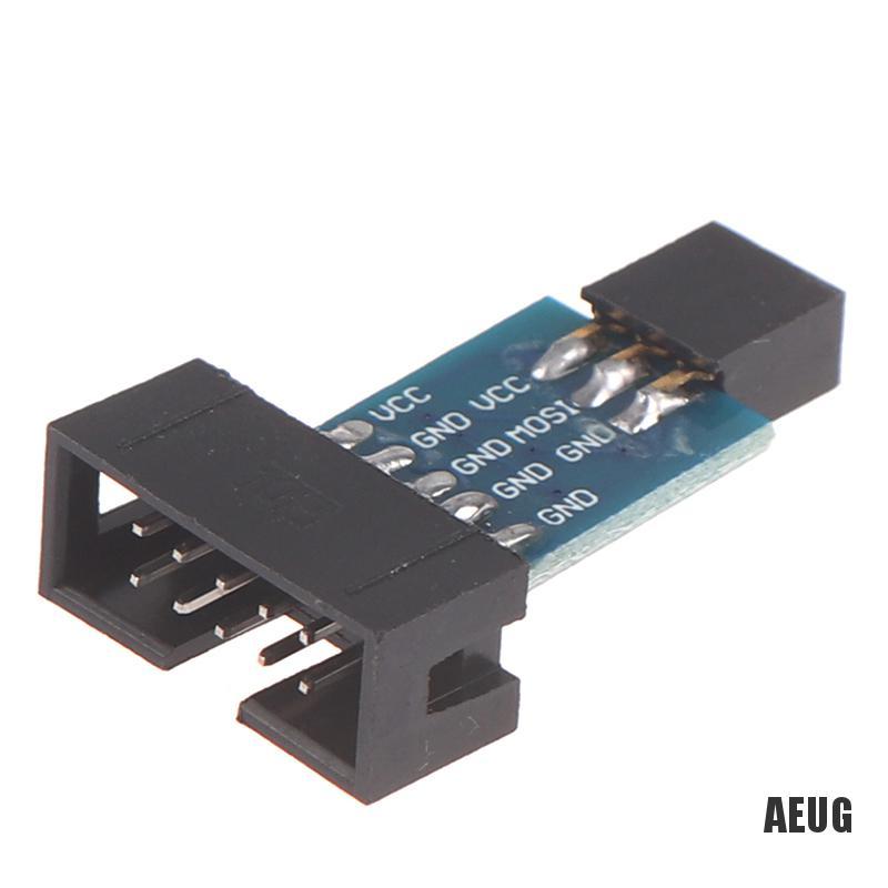 [AIU]  1Pc 10Pin To 6Pin Adapter Board For AVRISP USBASP STK500 Interface Converter