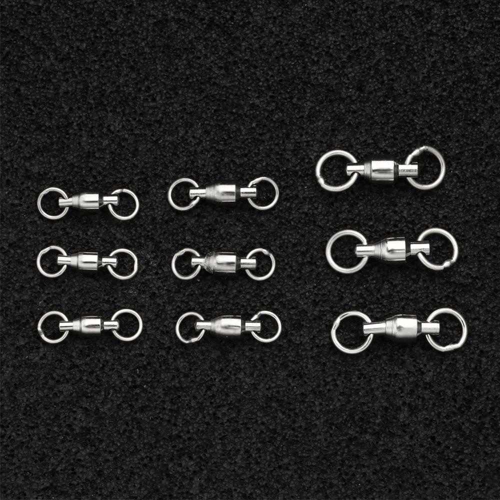 Set 10 Khuyên Nối Câu Cá Bằng Thép Không Gỉ Chất Lượng Cao