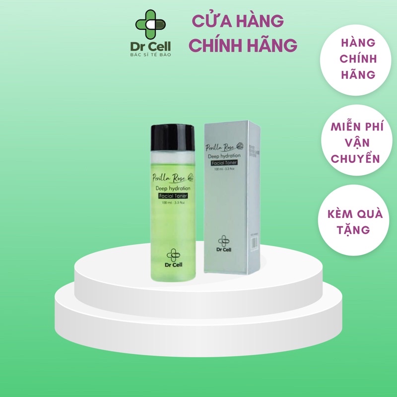 Nước toner hoa hồng ngải cứu Perilla Rose Dr Cell - Cân bằng PH Da và làm sạch sâu , 120ml