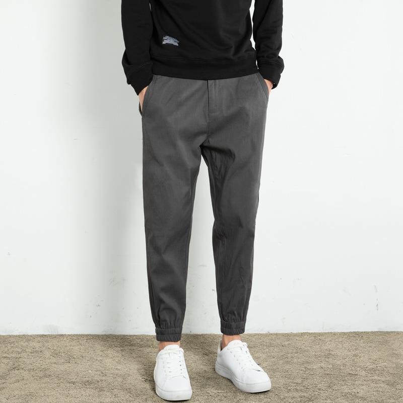 Quần jogger kaki nam nữ trơn dáng ôm khóa zip ⚡️ MẪU ĐẸP ⚡️ quần dài bo chun ống vải co giãn nhẹ phong cách năng động