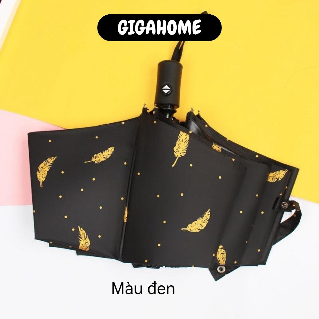 Ô chống UV  ️ GIÁ VỐN  Dù gấp Bronzing feathers chống tia UV chất liệu vải dù chống thấm cao cấp 4504