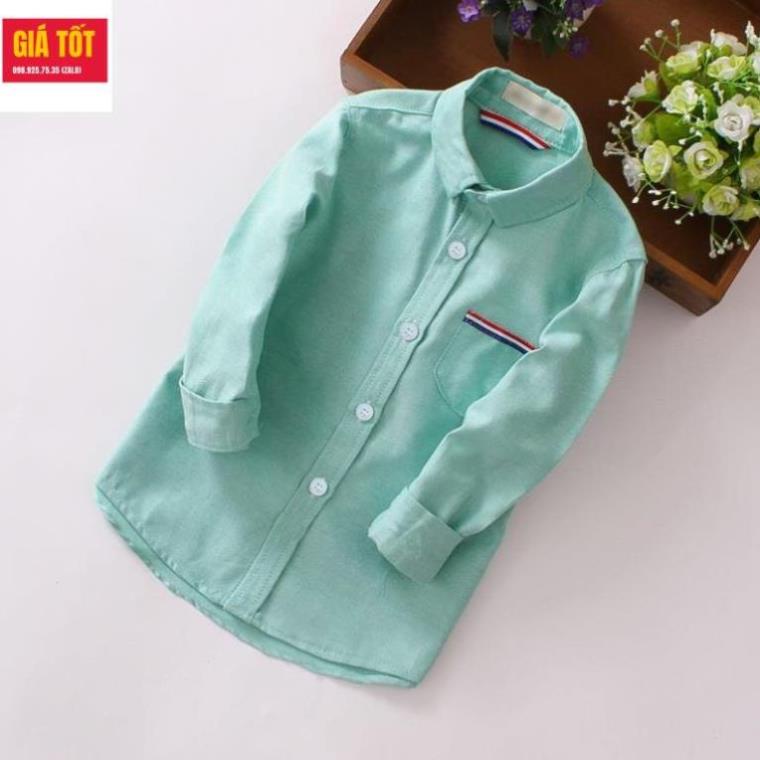 Áo sơ mi dài tay bé trai size đại  ☑️ Thời trang bé trai 40kg 35kg
