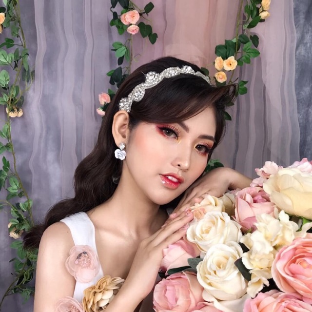 [Phụ kiện cô dâu] Dây đá xoắn cài tóc cho cô dâu dơn giản - MS81