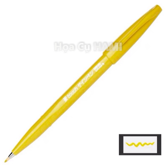 Bút viết thư pháp Pentel Fude Touch Brush Sign Pen 12 màu cơ bản