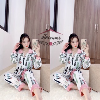 [MẪU MỚI] [CLIP] BỘ MẶC NHÀ PIJAMA LỤA SATIN CAO CẤP [HÀNG ĐẸP]