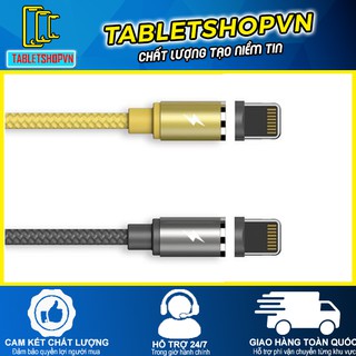 Cáp sạc Nam Châm Cổng Lightning Remax RC-095i vàng/xám - bảo hành chính hãng