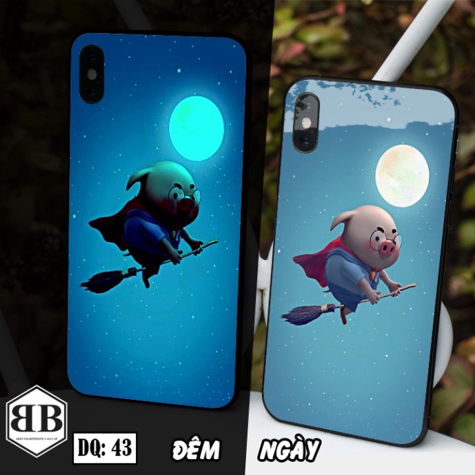 Ốp lưng kính Dạ Quang Iphone X / iphone XS / XS MAX phát sáng trong đêm in bất kỳ mẫu nào bạn thích
