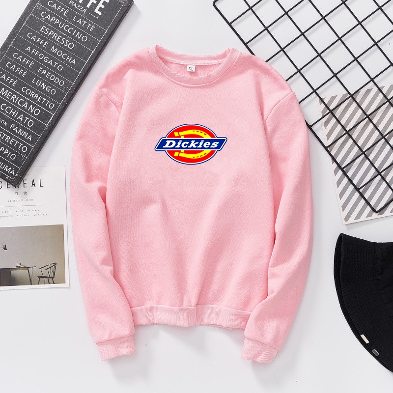 DICKIES Áo Thun Tay Dài In Họa Tiết Dickiies Dáng Rộng Dày Dặn Thời Trang Thu Đông Cho Nam Và Nữ